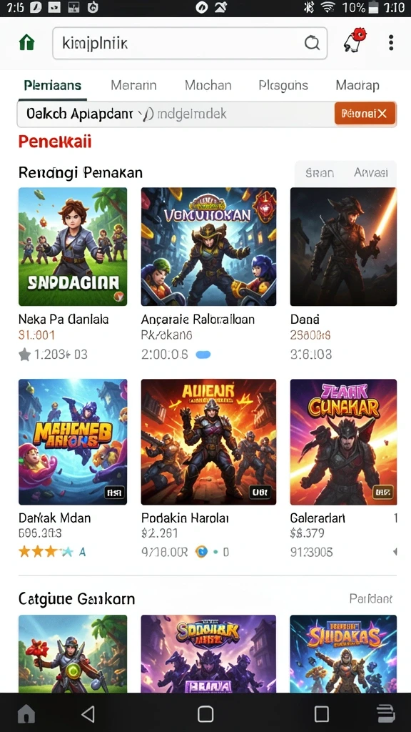 Fitur interaksi sosial yang memungkinkan kompetisi antar pemain.