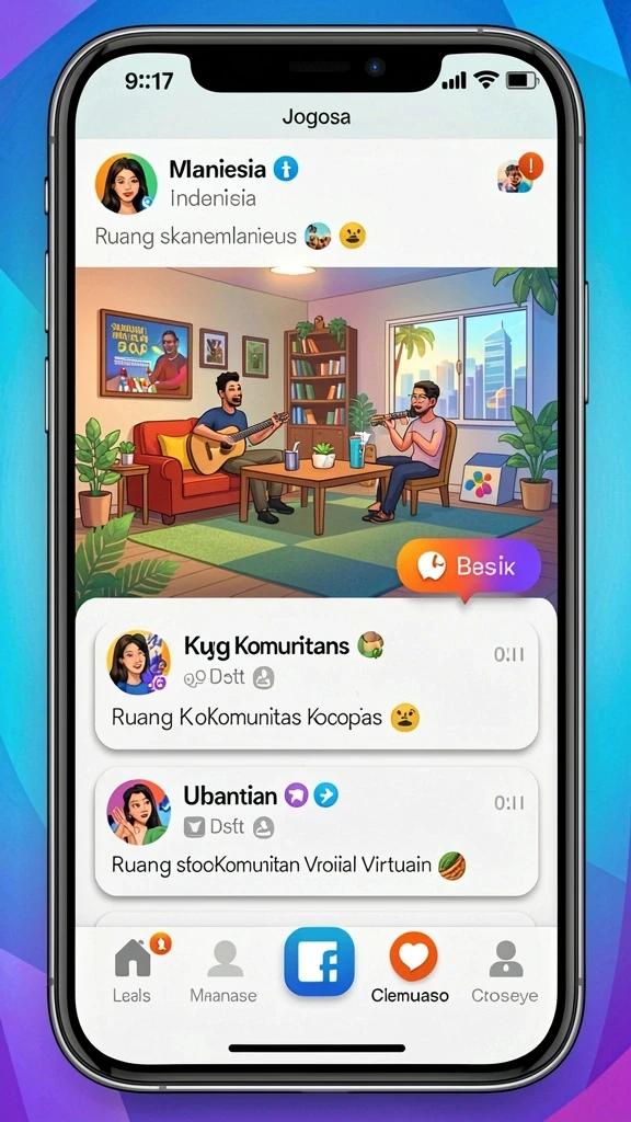 Fitur komunitas untuk berdiskusi dan berbagi strategi.