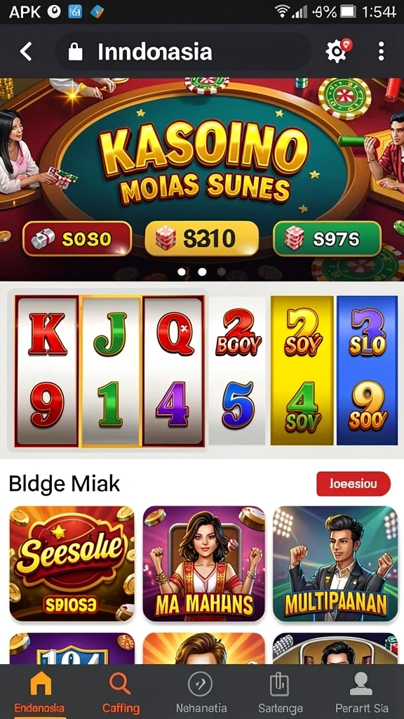 Beragam pilihan permainan slot yang menarik.