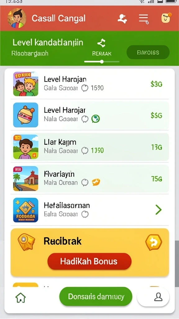 Karakter-karakter unik yang bisa dipilih dalam permainan.