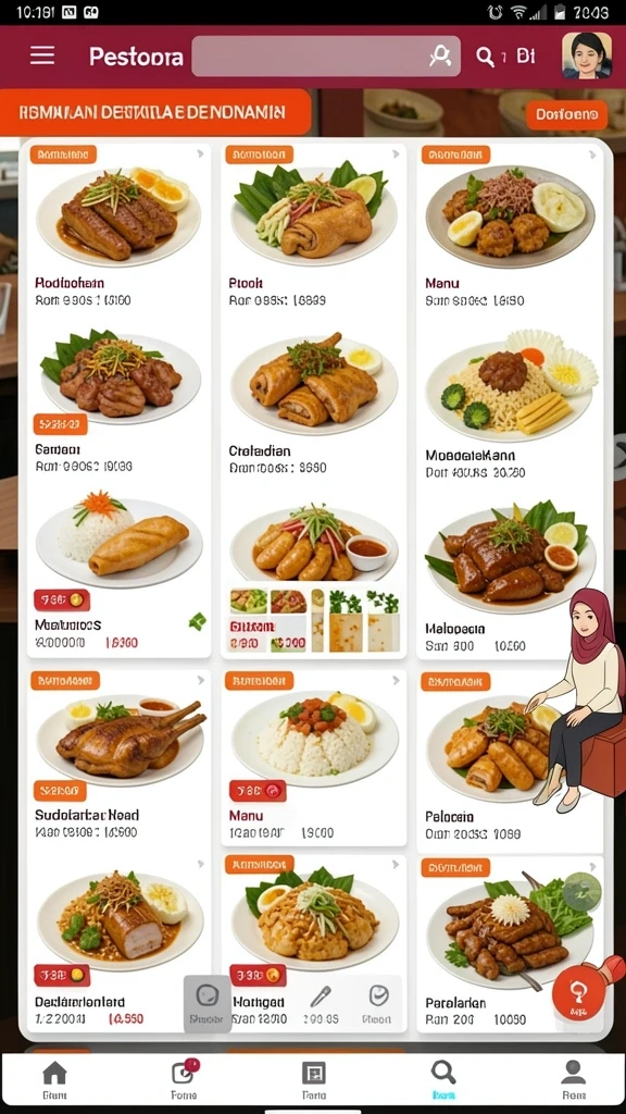 Tampilan awal yang menarik dan informatif.