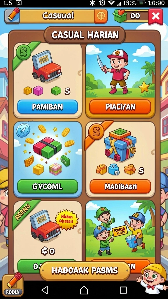 Menampilkan pemandangan indah dari dunia GLORY777.
