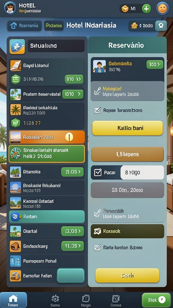 Tantangan seru di setiap level permainan.