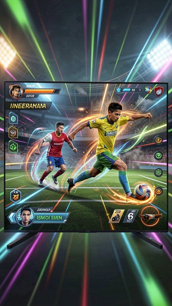 Suasana permainan yang menegangkan dan menarik.