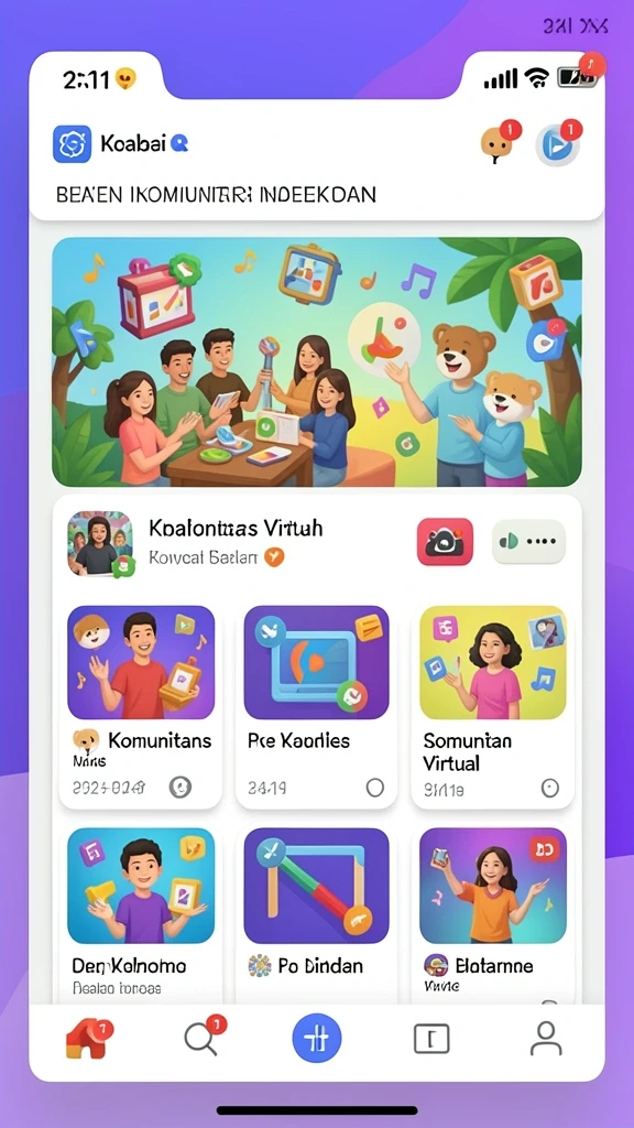 Tampilan antarmuka pengguna yang modern dan menarik.