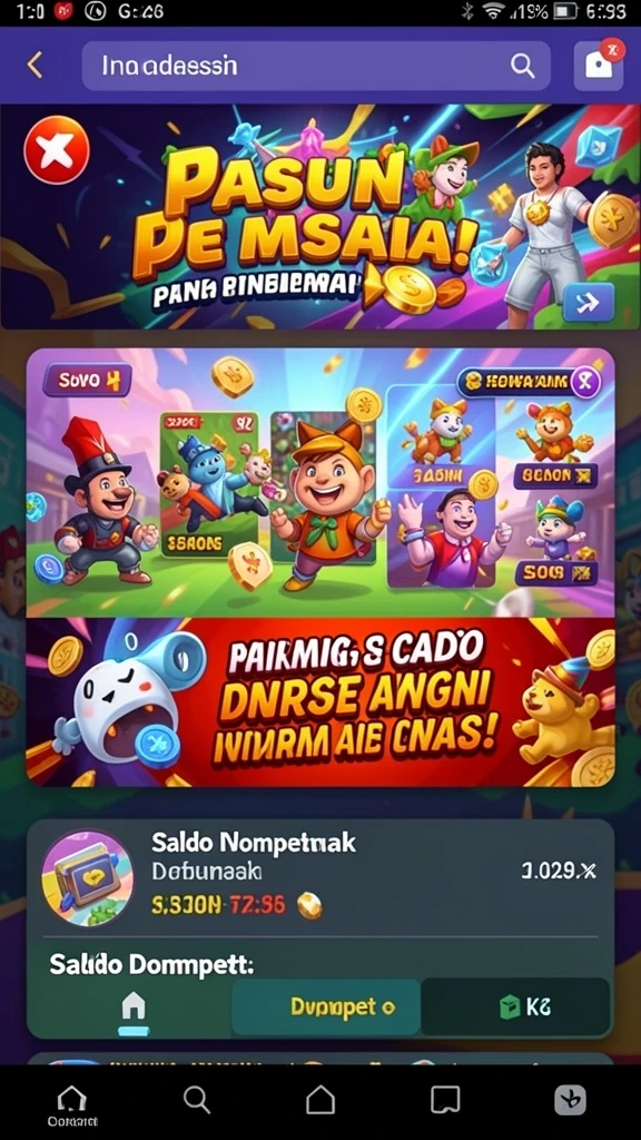 Screenshot kedua menampilkan salah satu level yang menantang.
