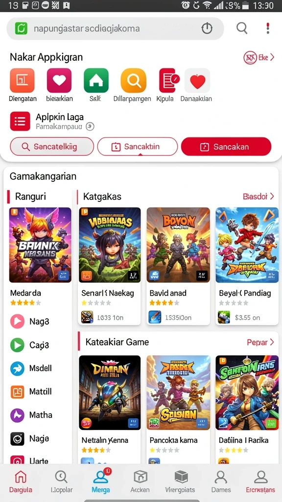 Screenshot menunjukkan karakter utama dalam aksi.