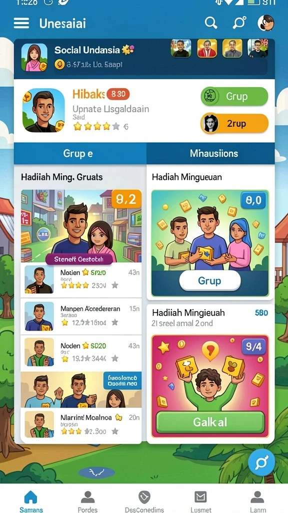 Desain level yang menantang dan berwarna-warni.