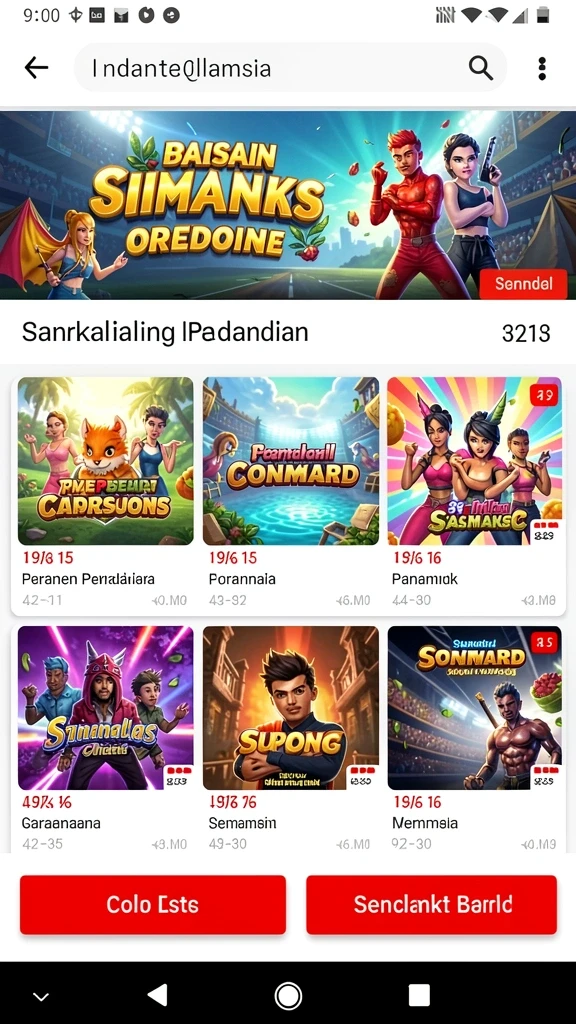 Screenshot memperlihatkan antarmuka pengguna yang sederhana dan menarik.