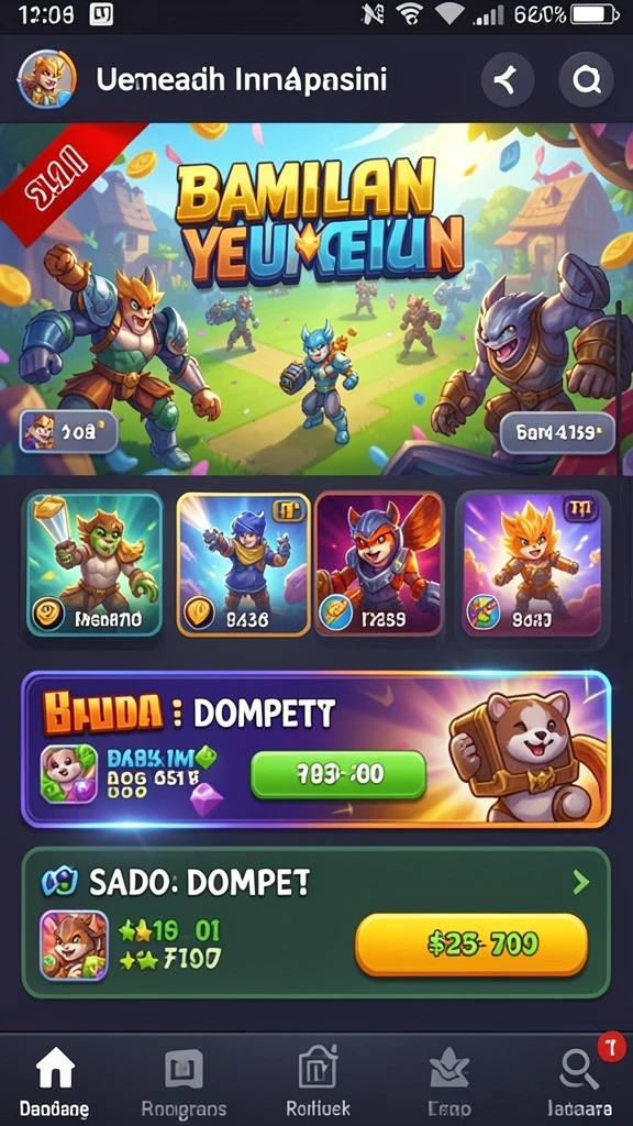 Karakter-karakter unik yang dapat dimainkan.