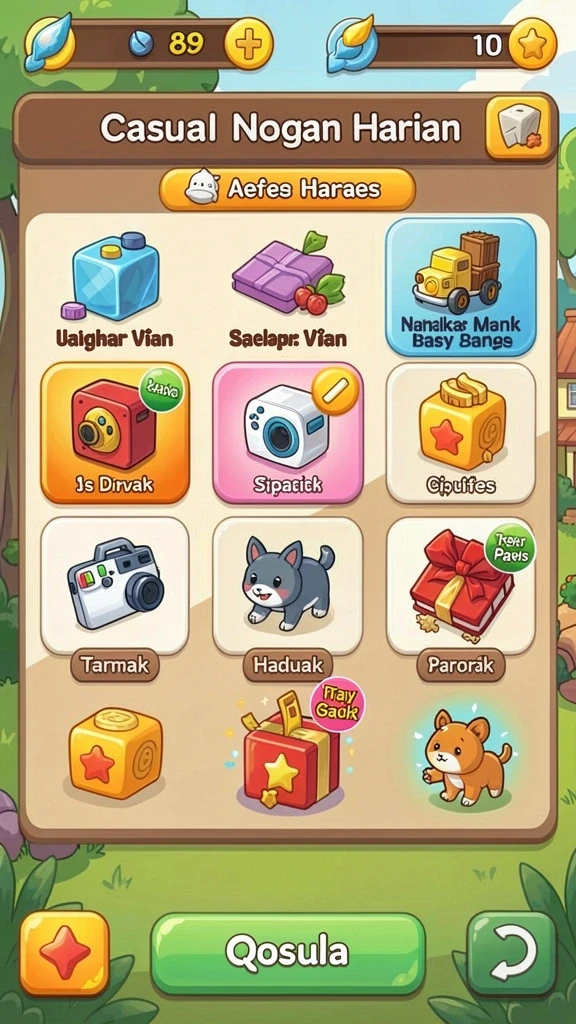 Screenshot aplikasi PAHAM777 menampilkan grafis yang menawan.