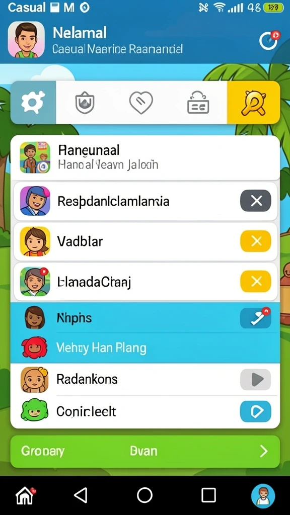 Tampilan antarmuka SOBATGAMING yang menarik dan mudah dinavigasi.