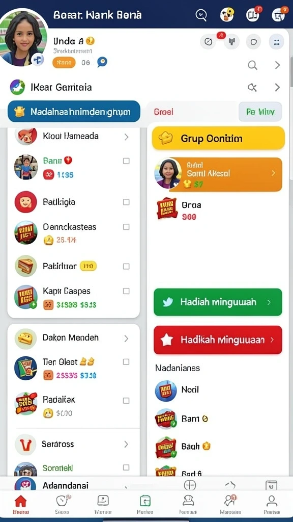 Tampilan antarmuka yang menarik dan mudah digunakan.