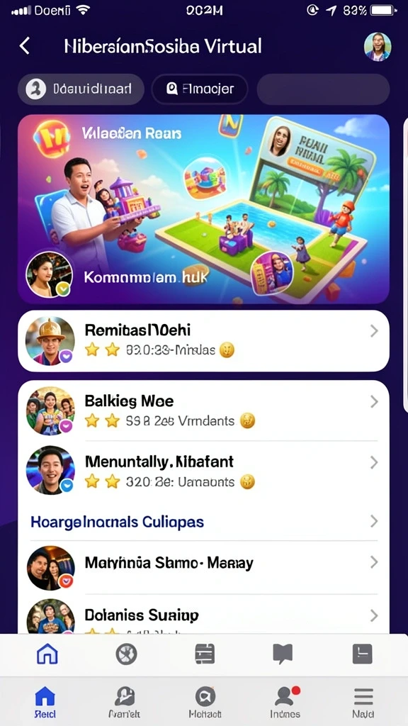 Screenshot ini menunjukkan suasana seru saat bermain dengan teman-teman.