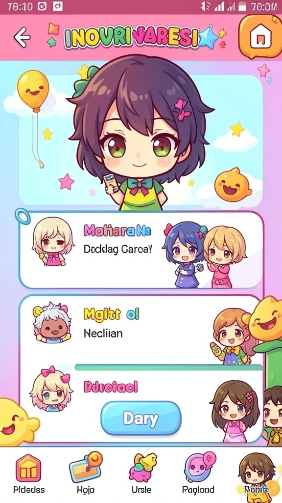 Screenshot menunjukkan berbagai tema slot yang tersedia dalam aplikasi.